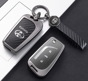 Tùy chỉnh làm Carbon + Sợi + RAV4 + Xe + Chìa Khóa + Vỏ kim loại hợp kim kẽm 2 3 4 5 nút - Product Image 3