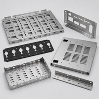 Servicio de Fabricación de Chapa Metálica de Aluminio Anodizado OEM a partir de Dibujo CAD para Carcasas Electrónicas, Paneles de Instrumentos y Construcción de Chasis