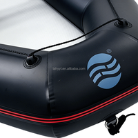 Bateau de pêche gonflable en PVC Hailebao, capacité de 5 personnes, pour la dérive, le ski nautique et le surf dans les lacs et les rivières