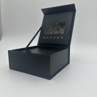 Boîte cadeau vidéo personnalisée avec écran LCD noir de 7 pouces, prix d'usine ODM, pour la publicité et le marketing d'entreprise