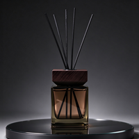 Diffuseur de parfum carré en verre pour la maison, flacon d'huile essentielle, désodorisant, ensemble de contenants de parfum