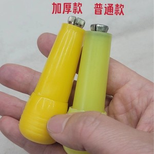 Yellow Plastic Handle <b>Leather</b> Punch <b>Tool</b> With Metal Needle For Shoe Repair And Sewing Applications - Product Image 5