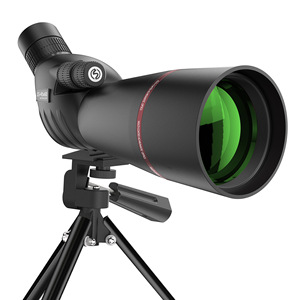 High Definition Birdwatching Telescope 25-75x60 Multi Coating Curved Angle Black Monocular with Tripod - Product Image 1