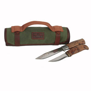 Tourbon Professional Canvas Leather Tool Storage Roll Bag
