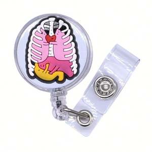 Porte-badge infirmier de haute qualité, boucle de carte d'identité médicale, cordon rétractable, clip de badge, <span class=keywords><strong>plaque</strong></span> de travail, boucle facile à tirer - Product Image 5