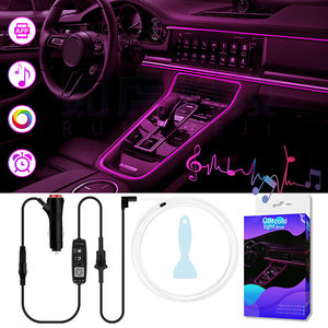Yosovlamp nouvelle voiture LED atmosphère intérieure lumière contrôle central ligne lumineuse Clip bord pour Golf Versa Tucson Tiida voiture de ville - Product Image 2