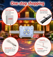 Controlador de Aplicaciones Programable, Luces Navideñas LED RGB RGBW de 48 V, 6 LED, para Exteriores, Resistentes al Agua IP68, Luces Puntuales Permanentes para Exteriores