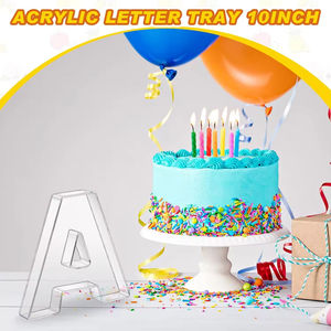 حروف مخصصة حروف قابلة للتعبئة من الأكريليك علبة حلوى طعام علبة أكريليك حروف ورقم وجبة خفيفة - Product Image 5