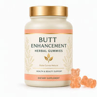 Complément Alimentaire Naturel Sans Gluten pour Adultes, Gummies BBL pour le Rehaussement des Fesses, Marque Privée OEM