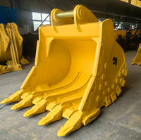 Bucket Batu Excavator RSBM CAT 349D 1700mm, Bucket Penggali Batu Tugas Berat untuk Tambang dan Quarry