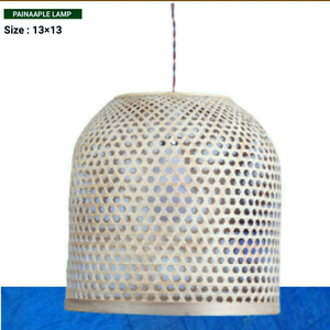 Lámpara Colgante Decorativa de Bambú con Diseño de Piña y Patrón Tropical Tejido Único para Comedor, Sala de Estar, Cafetería, Bar y Ambientes Elegantes - Product Image 2