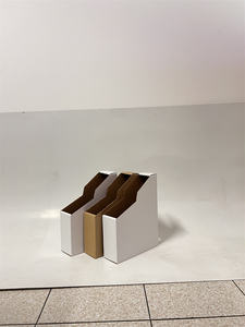 Qualité garantie brun boîte en carton ondulé Solution de stockage d'emballage personnalisé pour garde-manger étagères pliable organisateur dossier - Product Image 2