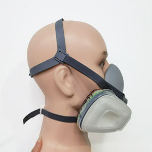 Masker Respirator karet pelindung bahan kimia, masker Filter Gas cat, masker Respirator konstruksi keselamatan PPE - Product Image 2