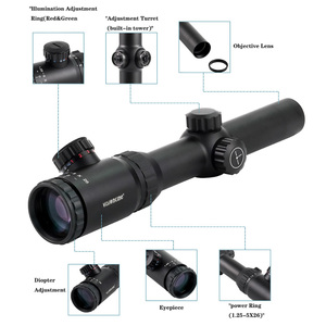 Cannocchiale da Caccia Visionking con Ampio Campo Visivo 1.25-5x26, Illuminazione <span class=keywords><strong>IR</strong></span>, Diametro Tubo 30mm, Leggero 430g - Product Image 4