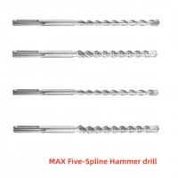 Mèche de perceuse à percussion électrique SDS MAX pour béton et maçonnerie, pointe simple en carbure, mèches de perceuse à percussion SDS MAX