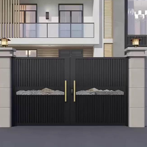 <span class=keywords><strong>Portail</strong></span> d'entrée <span class=keywords><strong>motorisé</strong></span> en <span class=keywords><strong>aluminium</strong></span>, de qualité architecturale, élégant, esthétique, ornemental, pour aménagement paysager, haute visibilité - Product Image 2