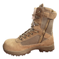 Bottes de désert et de jungle tactiques légères pour l'entraînement en plein air pour les saisons d'été et d'hiver avec fermeture à lacets