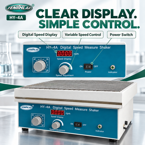 Agitatore a Movimento Alternato da Laboratorio HY-4A, 300 Giri/min, Display Digitale, Ampiezza 20 mm, Piattaforma 400 x 270 mm, Timer 0-120 min, Miscelatore da Laboratorio - Product Image 2