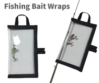 Étuis de protection transparents en PVC pour leurres de pêche avec logo personnalisé, fermeture à boucle sécurisée, sac de rangement pour leurres, jigs et crankbaits pour la pêche à la carpe
