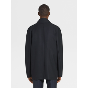 Mới Đến Người Đàn Ông Của Màu Đen Duy Nhất Ngực Trung Vent Tái Chế Len Mùa Đông Ấm Áp Dài Thời Trang Áo Mens Cộng Với Kích Thước Áo Khoác - Product Image 4