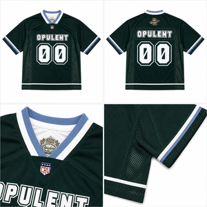 Maillot de football américain personnalisé avec logo brodé, design en maille sublimée, respirant, uniforme de club de football surdimensionné - Product Image 4