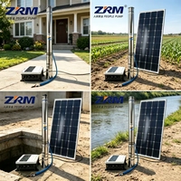Pompe à eau submersible solaire AC/DC de 3 pouces, 750 W, 90 V, pour l'irrigation agricole, l'alimentation en eau domestique, les puits profonds