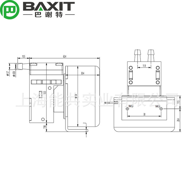 Baxit Mini Diaphragm Sampling Pump NMP830KVDC B 12 24V DC Vacuum Pump For Sample Collection