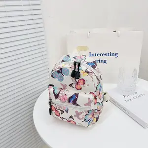 Mini sac à dos d'école personnalisé pour femmes, sac à bandoulière avec lettres en Nylon, sac à dos d'été pour filles, petits sacs d'école, vente en gros, 2021