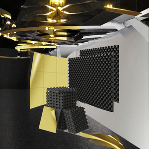 Panneaux acoustiques insonorisants autocollants 3D modernes les plus vendus avec design graphique NRC 1.0 pour KTV et chambres à coucher - Product Image 3