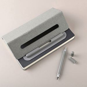 Quality Leather Folding Cover Exquisite Special A5 Blank <b>Notebook</b> Journal <b>Diary</b> Planner with Double-head Pen for Corporate Gifts - Product Image 4