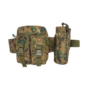 AYPPRO tas Molle, kantung pak pinggang taktis dengan botol air pemegang saku tas pinggang