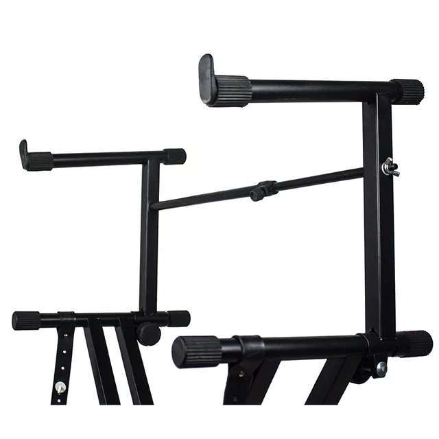 Music Piano Stand Metal Black  Elevated Piano Keyboard Stand