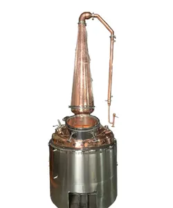 Destilador industrial de alcohol 200lt 400lt 500lt, columna de flauta de cobre, destilación fija, equipo para la venta de vino/whisky