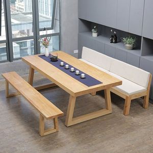 Kamer Meubelen Moden <span class=keywords><strong>Set</strong></span> 4 Stoel Bank Eettafel, Eetkamer Tafel <span class=keywords><strong>Set</strong></span> 4 Stoel Met 4 Stoel Houten Bank - Product Image 3