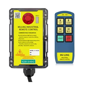 M-K4 Single Speed 868mhz 4 Channels Industrial Radio Remote Control For Remote Crane Control
