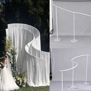 S-shaped Curved Metal <b>Bracket</b> Wedding & Event Background Decor Stand Stage <b>Hanging</b> Decoration Frame - Product Image 3