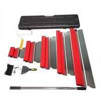 Couteau à Enduire Rouge Très Vendu, Spatule à Mastic pour Décoration Murale et Enduit