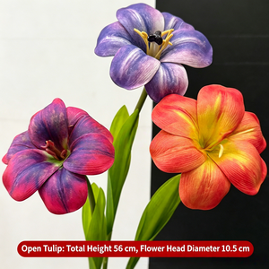 Tulipes artificielles de haute qualité au toucher réel, fleurs en soie pour la décoration de mariage, de la maison et des centres de table, fourniture d'usine - Product Image 2