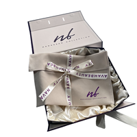 2025 paquet pliant à aimant chaud nouveau Logo personnalisé cadeau de luxe magnétique violet carton Kraft boîte
