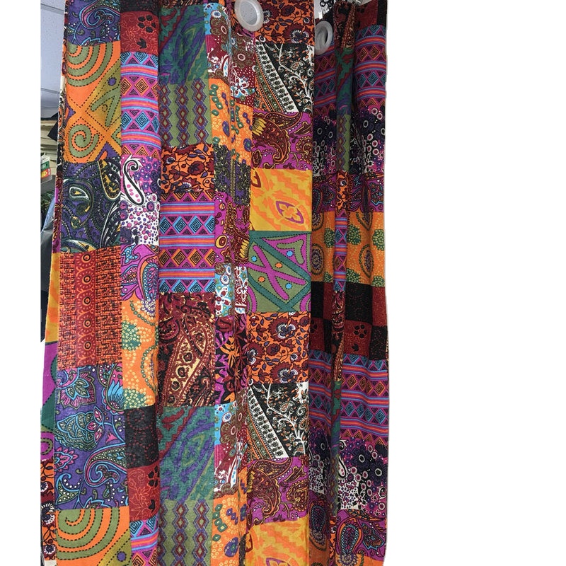 Шторы из чистого льна, мягкая льняная ткань с принтом в стиле бохо