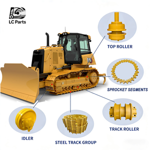 ชุดอะไหล่ช่วงล่างรถดันดิน Caterpillar D4/D4C/D4D/D4E/D4G/D4H/D4K ประกอบด้วย ล้อโซ่ ล้อรอง ล้อตีนตะขาบ ชุดโซ่ ล้อรองด้านล่าง - Product Image 1