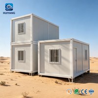 Maisons conteneurs modernes, simples et à montage rapide, pièces préfabriquées résistantes au vent, adaptées aux projets temporaires en extérieur