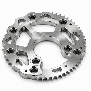Adaptateur de moyeu de pignon léger usiné CNC et fabriqué par électroérosion à fil |   Bride de montage de chaîne arrière de moto, personnalisation OEM disponible - Product Image 1