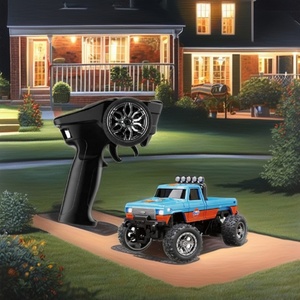 Voiture de course RC miniature Dwi Dowellin 2,4 GHz, échelle 1:64, monster truck en plastique, télécommande, lumières, drift, 4x4, chargeur inclus - Product Image 3
