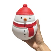 Jouets Squishy de Noël en Gros : Père Noël, Bonhomme de Neige à Remontée Lente, Jouets à Presser pour Enfants et Adultes, Jouets Unisexe Bonhomme de Neige de Noël