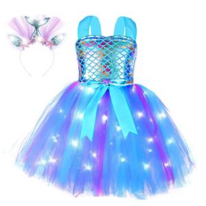 Vestido de Fiesta Sexy con Falda Tutú de Sirena para Niñas, Disfraz de Princesa para Cumpleaños, 2026 - Product Image 6
