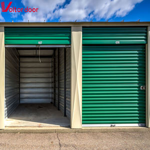 แผงเหล็กสำหรับประตูม้วนแบบกันงัด กันบิดงอ ลื่นไหล ลดแรงเสียดทาน พร้อมระบบล็อคแบบกดปุ่มเดียว สำหรับร้านค้า โรงรถ และพื้นที่กลางแจ้ง - Product Image 2