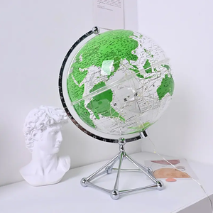 Globo Solar de Metal de alta definición de 20cm, globo giratorio mundial, soporte decorativo para oficina <span class=keywords><strong>ambiental</strong></span>, regalo para profesores para geografía - Product Image 4