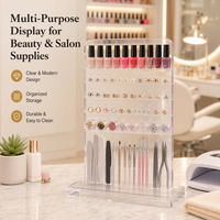 Support de présentation réglable multifonctionnel en acrylique/nylon/POM, organisateur de bijoux, support pour boucles d'oreilles, présentoir de table, cosmétiques, composants électroniques