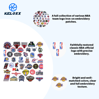 KUAIQIU Vente directe usine – Écusson thermocollant en tissu sergé de haute qualité avec logo d'équipe de basketball, broderie informatique pour le basketball